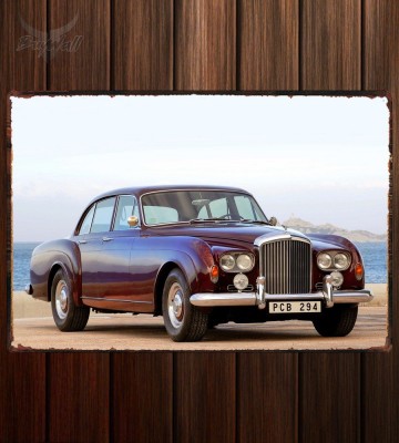 Металлическая табличка Bentley S3 Continental Flying Spur Saloon by Mulliner